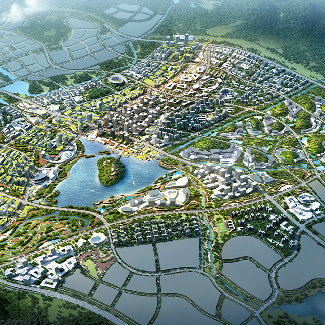 中新广州知识城环九龙湖地区城市设计-新城设计-德国ISA意厦国际设计集团