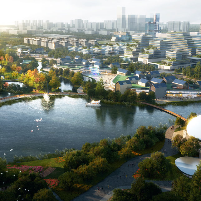 杭州临平北枢纽核心城市设计-新城设计-德国ISA意厦国际设计集团